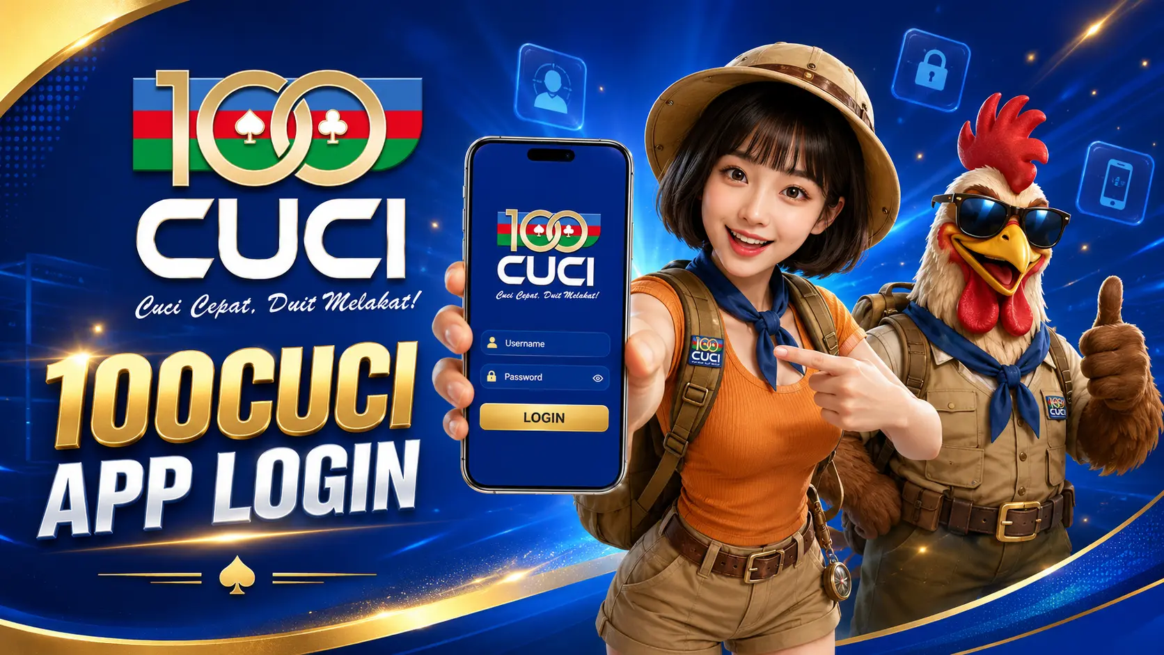 100CUCI app login for mobile players
